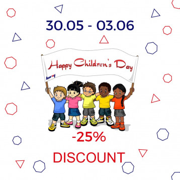 Happy International Children&amp;amp;amp;amp;amp;amp;#039;s Day! -25% DISCOUNT on children&amp;amp;amp;amp;amp;amp;#039;s goods in advance of June 1